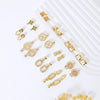 Copper Simple Geometric Electroplated Universal Buckle For Necklace And Bracelet