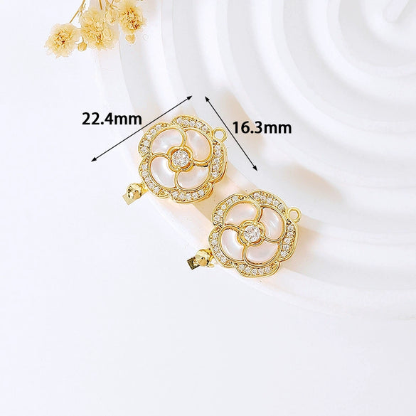 Copper Simple Geometric Electroplated Universal Buckle For Necklace And Bracelet