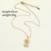Copper Simple Style Shiny Flower Inlay Zircon Pendant Necklace