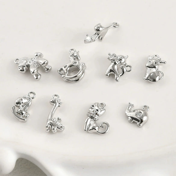 Copper Small Animal Pendant Electroplated Diy Handmade Jewelry Accessories