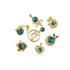 Copper Star Jewelry Accessories Set With Diamonds Microinlaid Pendant
