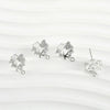 Copper Starfish Shell Electroplated Zircon Earrings Set Accessories