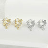 Copper Starfish Shell Electroplated Zircon Earrings Set Accessories