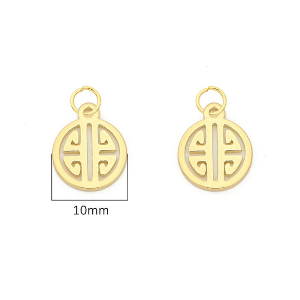 Copper Stone Small Pendant Jewelry Material For Diy Bracelet Necklace Handmade