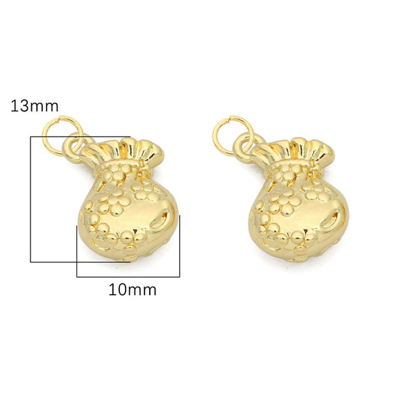 Copper Stone Small Pendant Jewelry Material For Diy Bracelet Necklace Handmade