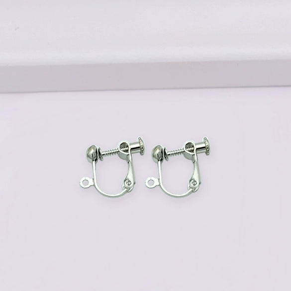 Copper U Shaped Adjustable Screw Ear Clip Converter With 18K Gold Filled Color Preserving Ear Needles And Electroplating Treatment For Diy Earrings