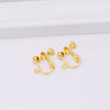 Copper U Shaped Adjustable Screw Ear Clip Converter With 18K Gold Filled Color Preserving Ear Needles And Electroplating Treatment For Diy Earrings