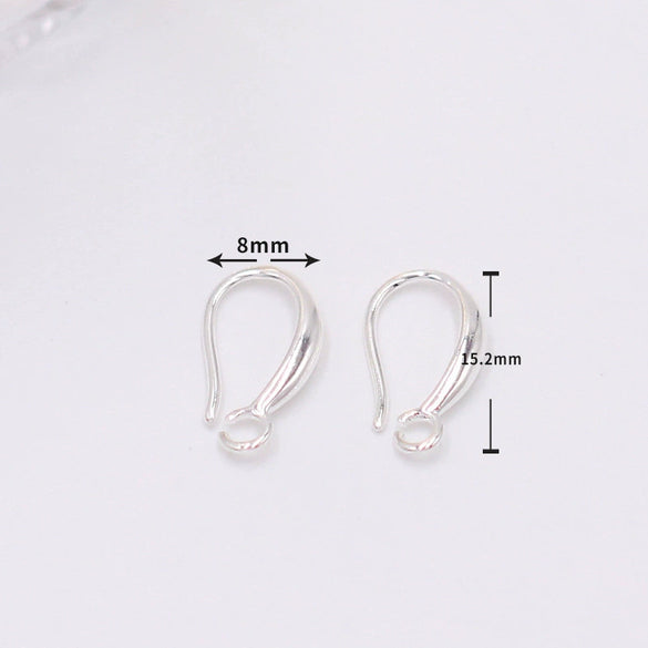 Copper Ushaped Ear Hooks 18K Gold Plated Handmade Diy Earrings Semifinished Material