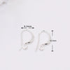 Copper Ushaped Ear Hooks 18K Gold Plated Handmade Diy Earrings Semifinished Material