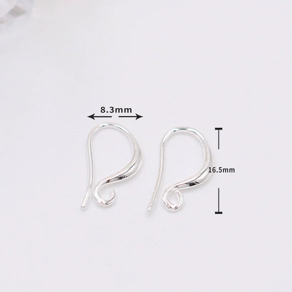 Copper Ushaped Ear Hooks 18K Gold Plated Handmade Diy Earrings Semifinished Material