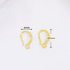 Copper Ushaped Ear Hooks 18K Gold Plated Handmade Diy Earrings Semifinished Material