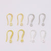 Copper Ushaped Ear Hooks 18K Gold Plated Handmade Diy Earrings Semifinished Material