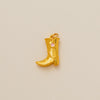 Copper Ushaped Zircon Pendant Electroplated Necklace With Cowboy Boots And Cowboy Hat Design