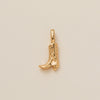 Copper Ushaped Zircon Pendant Electroplated Necklace With Cowboy Boots And Cowboy Hat Design