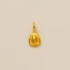 Copper Ushaped Zircon Pendant Electroplated Necklace With Cowboy Boots And Cowboy Hat Design