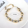 Copper Vacation Simple Style Beaded Oval Bracelets