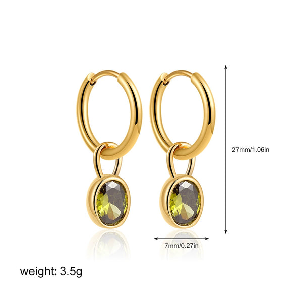 Copper Vintage Geometric Animal Zodiac Earrings