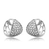 Copper Water Drop Zircon Earrings For Women Elegant Cutout Fashion Earrings With Diamondinlaid Craft