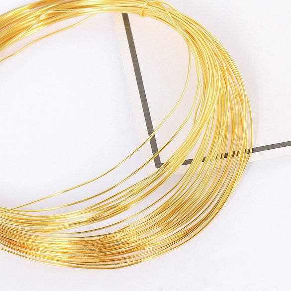 Copper Wire Jewelry Material For Diy Handmade Bracelet And Ear Jewelry 18K Goldfilled With Electroplating Treatment Natural Style