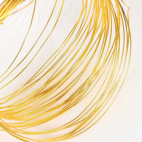 Copper Wire Jewelry Material For Diy Handmade Bracelet And Ear Jewelry 18K Goldfilled With Electroplating Treatment Natural Style