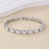 Copper Zircon Bracelet Natural Geometric Heart Drop Shape Women's Jewelry