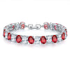 Copper Zircon Bracelet Natural Geometric Heart Drop Shape Women's Jewelry