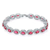 Copper Zircon Bracelet Natural Geometric Heart Drop Shape Women's Jewelry