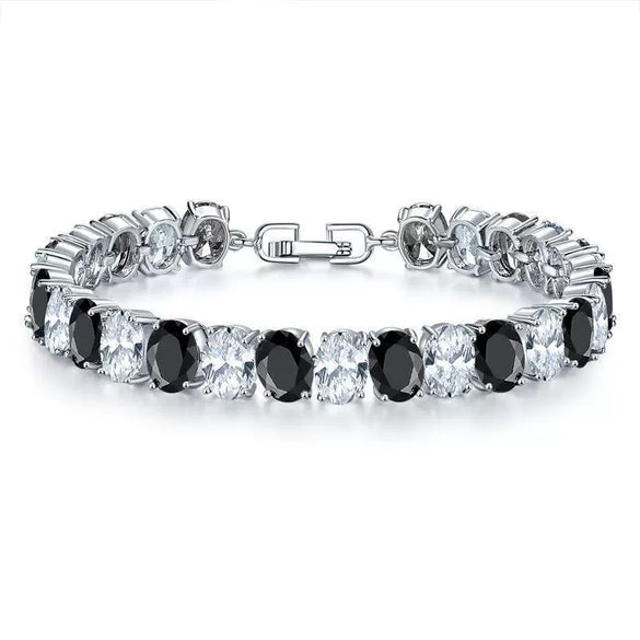 Copper Zircon Bracelet Natural Geometric Heart Drop Shape Women's Jewelry