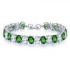 Copper Zircon Bracelet Natural Geometric Heart Drop Shape Women's Jewelry