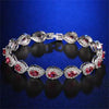 Copper Zircon Bracelet Natural Geometric Heart Drop Shape Women's Jewelry