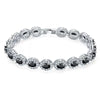 Copper Zircon Bracelet Natural Geometric Heart Drop Shape Women's Jewelry