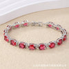 Copper Zircon Bracelet Natural Geometric Heart Drop Shape Women's Jewelry