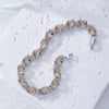 Copper Zircon Bracelet Natural Geometric Heart Drop Shape Women's Jewelry