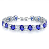 Copper Zircon Bracelet Natural Geometric Heart Drop Shape Women's Jewelry