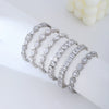 Copper Zircon Bracelet Natural Geometric Heart Drop Shape Women's Jewelry