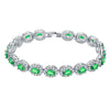 Copper Zircon Bracelet Natural Geometric Heart Drop Shape Women's Jewelry