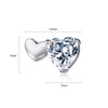 Copper Zircon Inlaid Double Heart Earrings With Simple Fashion Design And Refined Texture For Wholesale Jewelry Collections