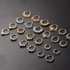 Copper Zircon Nose Rings Earrings Ear Bone Rings Body Piercing Earrings Unisex Geometric Electroplated