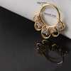 Copper Zircon Nose Rings Earrings Ear Bone Rings Body Piercing Earrings Unisex Geometric Electroplated