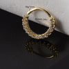 Copper Zircon Nose Rings Earrings Ear Bone Rings Body Piercing Earrings Unisex Geometric Electroplated