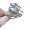 Copper Zircon Ring Light Luxury Geometric Style For Women