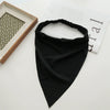 Cotton Extended Triangle Scarf And Headband Turban Headwear With Geometric Style