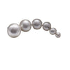Cotton Pearl Shell Geometric Style Electroplated Earrings Jewelry Materials