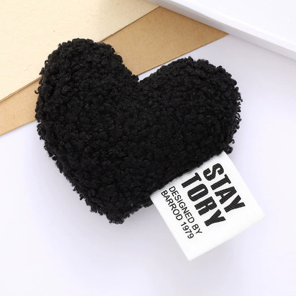 Cotton Plush Love Accessories Heart Shaped Clothing Accessories Hat With Semi Manual Processing For Autumn And Winter