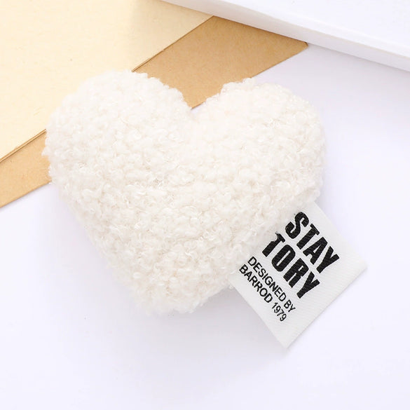 Cotton Plush Love Accessories Heart Shaped Clothing Accessories Hat With Semi Manual Processing For Autumn And Winter