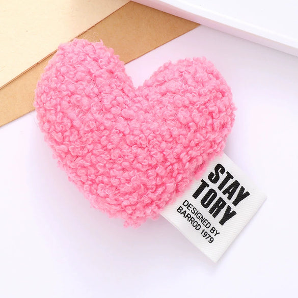 Cotton Plush Love Accessories Heart Shaped Clothing Accessories Hat With Semi Manual Processing For Autumn And Winter