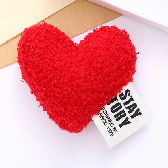 Cotton Plush Love Accessories Heart Shaped Clothing Accessories Hat With Semi Manual Processing For Autumn And Winter