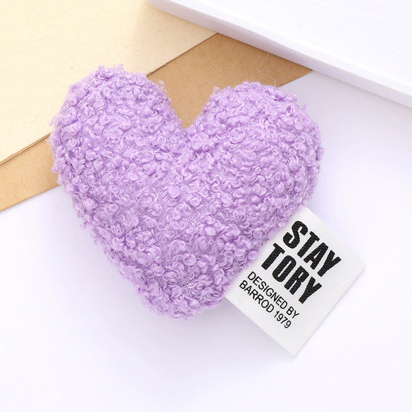 Cotton Plush Love Accessories Heart Shaped Clothing Accessories Hat With Semi Manual Processing For Autumn And Winter