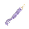 Cotton Rope Tassel Handwoven Keychain Pendant With Cross Crown Roman Numerals Bohemian Retro Style