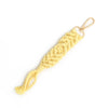 Cotton Rope Tassel Handwoven Keychain Pendant With Cross Crown Roman Numerals Bohemian Retro Style
